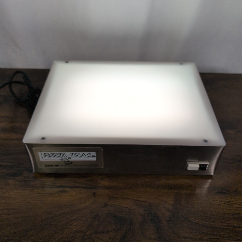 Gagne Porta-Trace 8 Watt Model 1012 Light Box Stainless USA Made